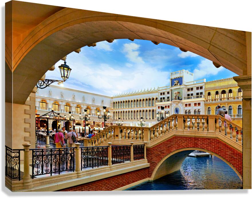 Little Venice at Venetian Hotel and Casino. Las Vegas Nevada USA Canvas Print