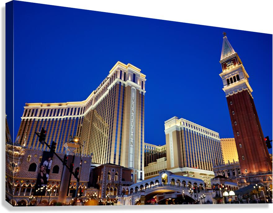 Venetian Hotel and Casino. Las Vegas Nevada USA Canvas Print