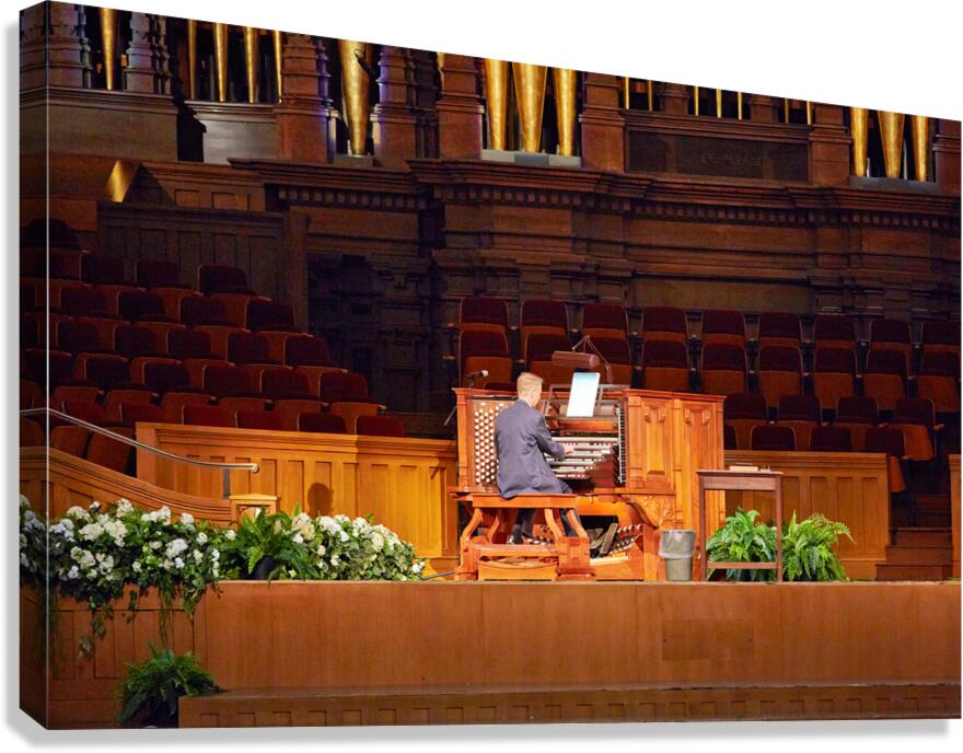 The Tabernacle Pipe Organ. Salt Lake City Utah USA Canvas Print