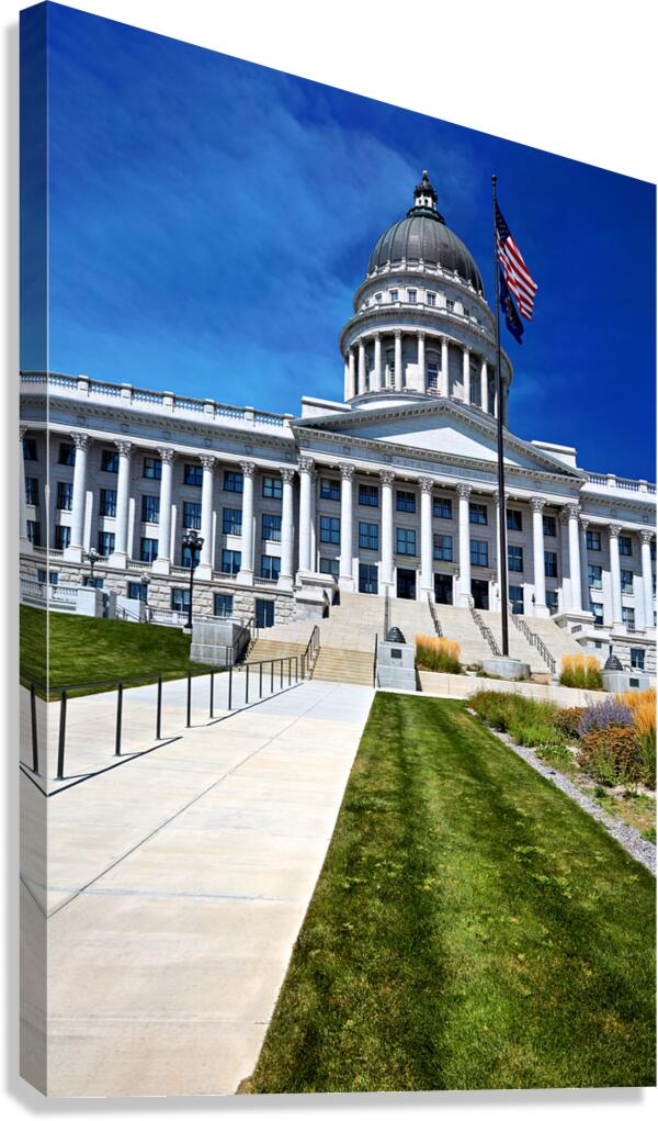 The Utah State Capitol house of government for the U.S. state of Utah. Canvas Print
