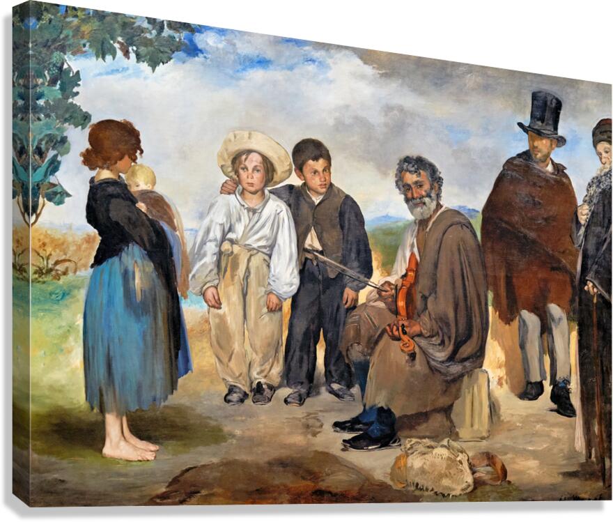 Edouard manet - The old musician - 1873 Canvas Print