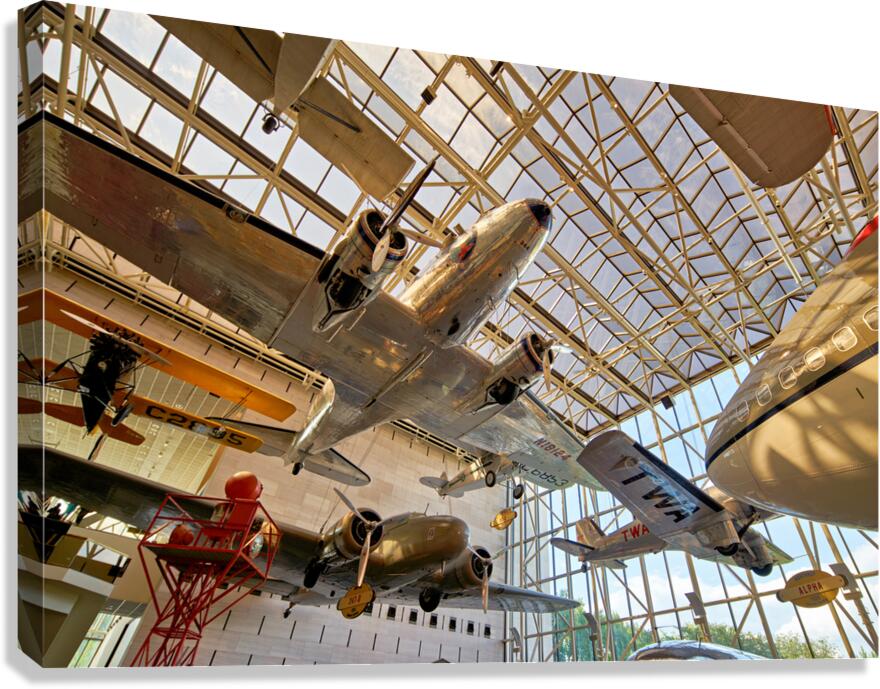 Inside the Smithsonian National Air and Space Museum. Washington D.C. Canvas Print