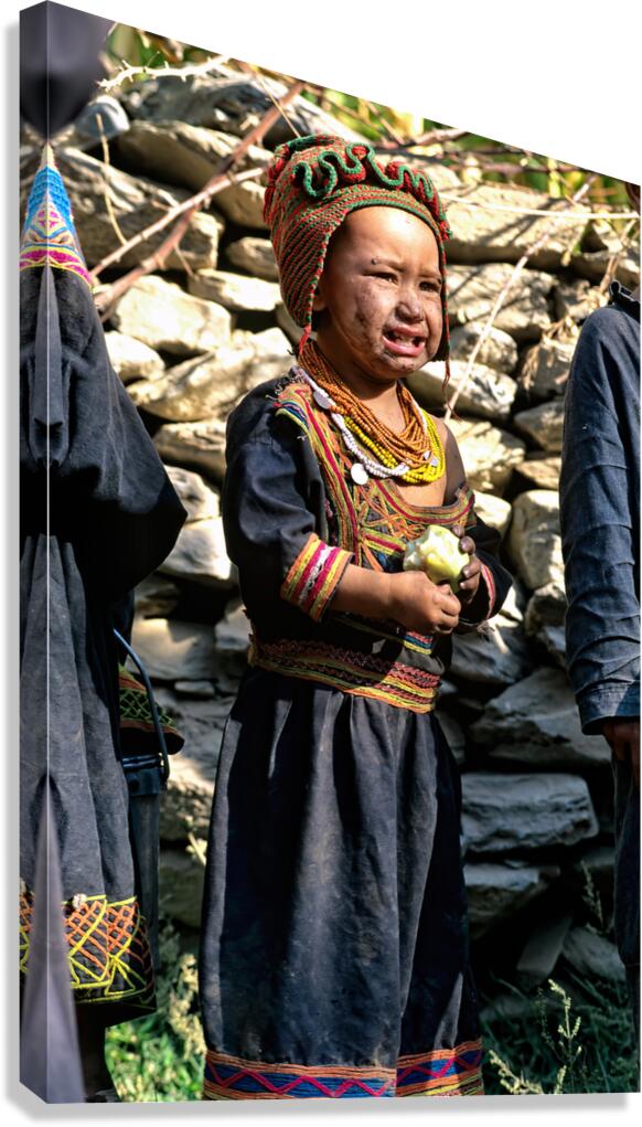 Pakistan. Life in a Kalash Village in Bumburet Valley Canvas Print