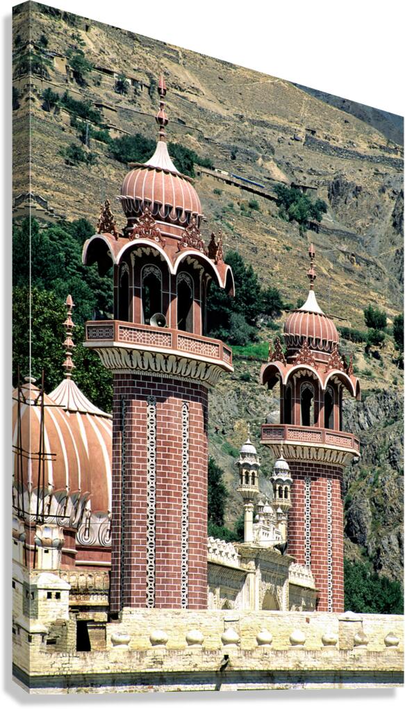 Pakistan. The mosque in Chitral Canvas Print