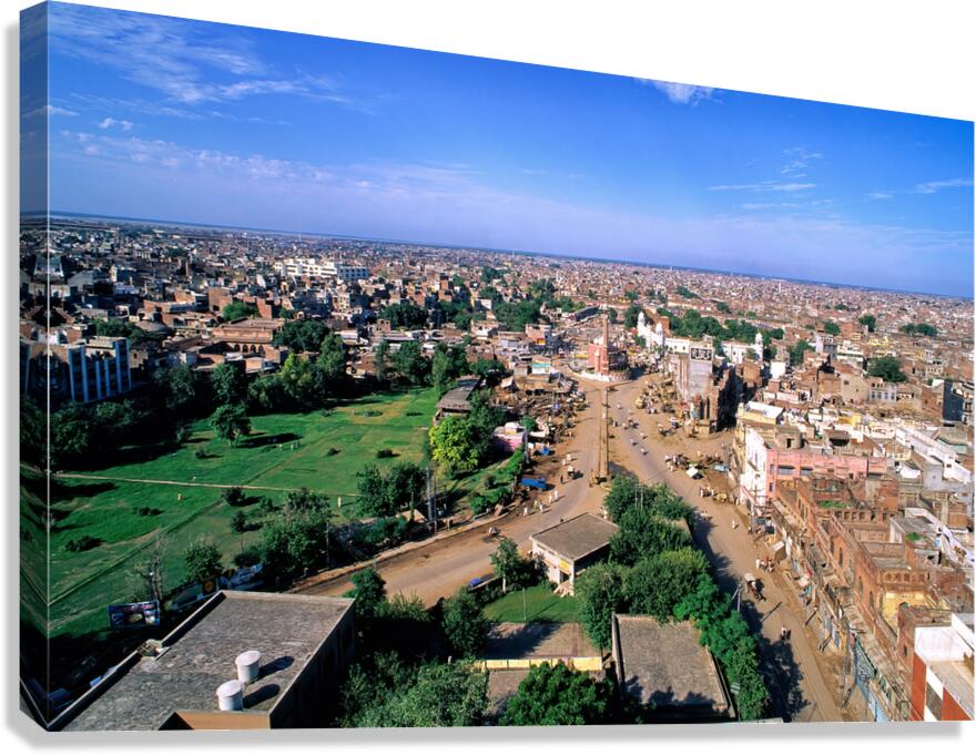 Pakistan.Lahore aerial view Canvas Print