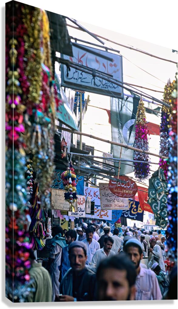 Pakistan. The streets of Peshawar Canvas Print