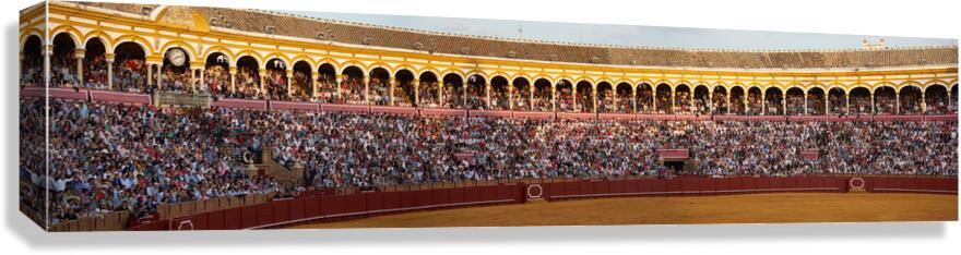 ANDALUSIA SPAIN. Bullfight in Seville Arena Canvas Print