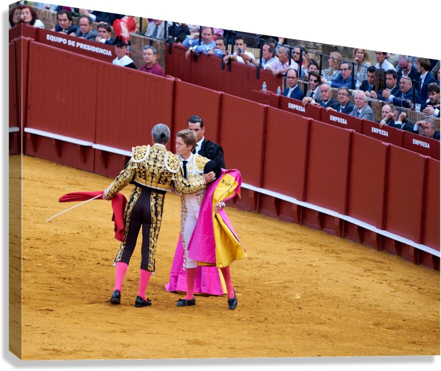 ANDALUSIA SPAIN. Bullfight in Seville Arena Canvas Print