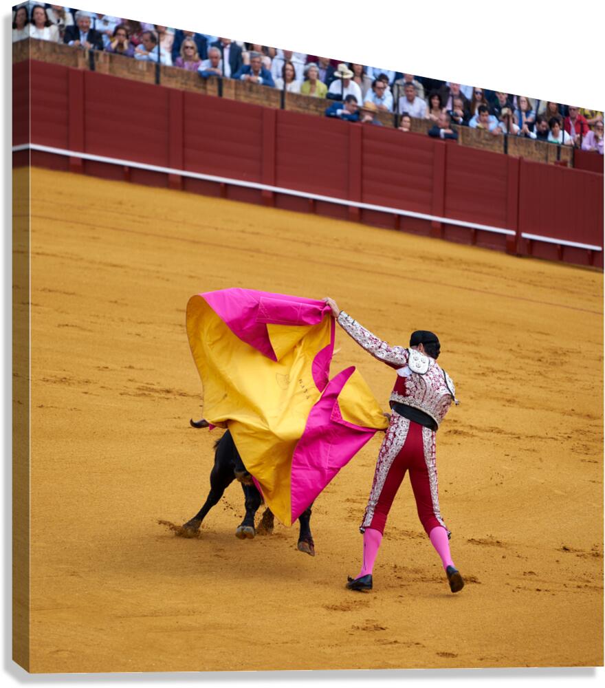 ANDALUSIA SPAIN. Bullfight in Seville Arena Canvas Print