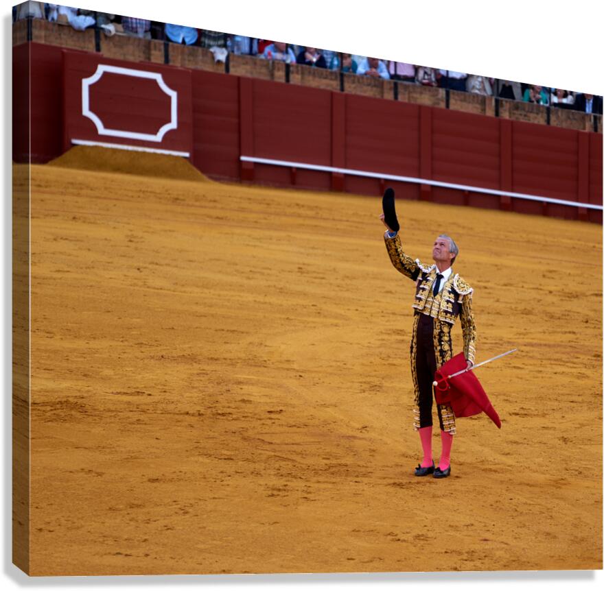 ANDALUSIA SPAIN. Bullfight in Seville Arena Canvas Print