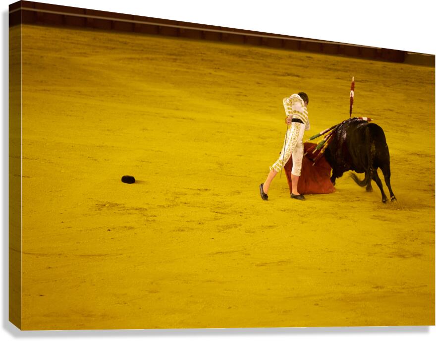 ANDALUSIA SPAIN. Bullfight in Seville Arena Canvas Print