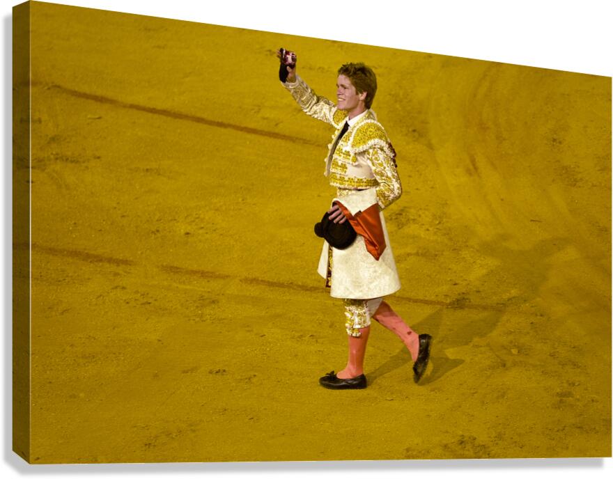 ANDALUSIA SPAIN. Bullfight in Seville Arena Canvas Print