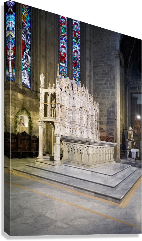 Arezzo Tuscany Italy. The Cathedral Cattedrale dei Santi Pietro e Donato Canvas Print