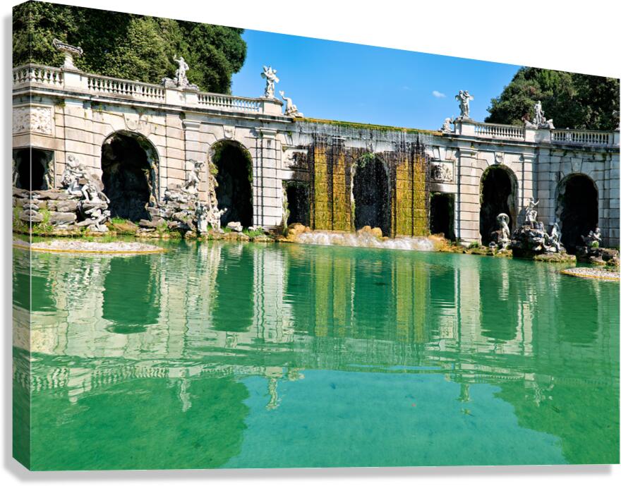 Caserta Campania Italy. The Royal Palace. The fountain of Aeolus Canvas Print