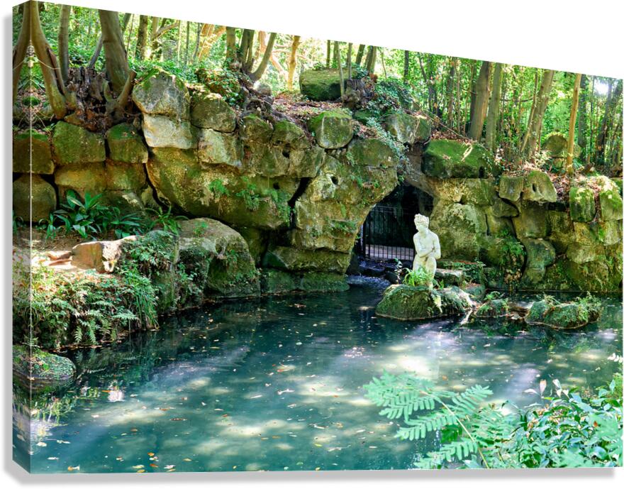 Caserta Campania Italy. The Royal Palace. The bath of Venus Canvas Print