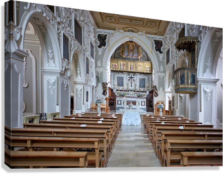Matera Basilicata Italy. Chiesa di San Francesco di Assisi Canvas Print