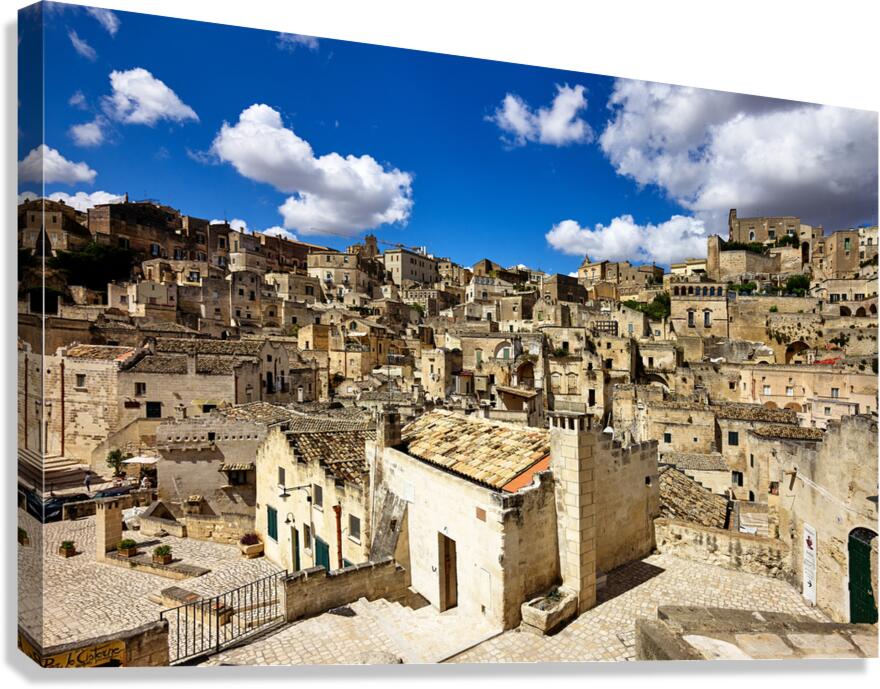 Matera Basilicata Italy. Cityscape. I sassi di Matera Canvas Print