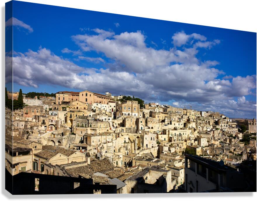 Matera Basilicata Italy. Cityscape. I sassi di Matera Canvas Print