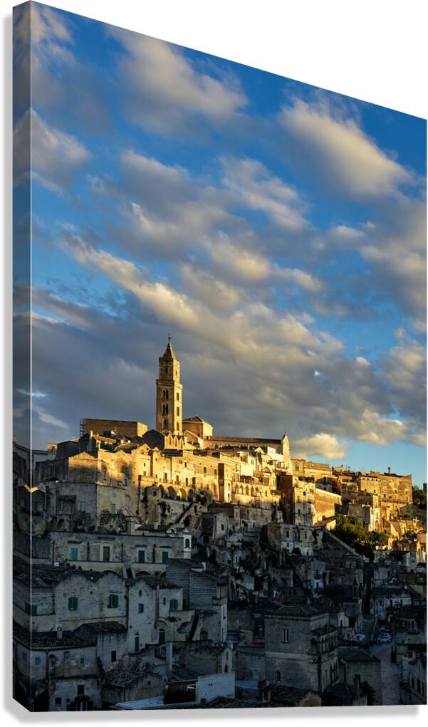Matera Basilicata Italy. Cityscape. I sassi di Matera Canvas Print