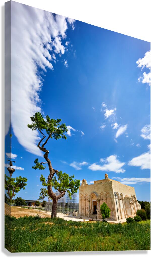 Apulia Puglia Italy. The Basilica of Santa Maria Maggiore di Siponto Canvas Print