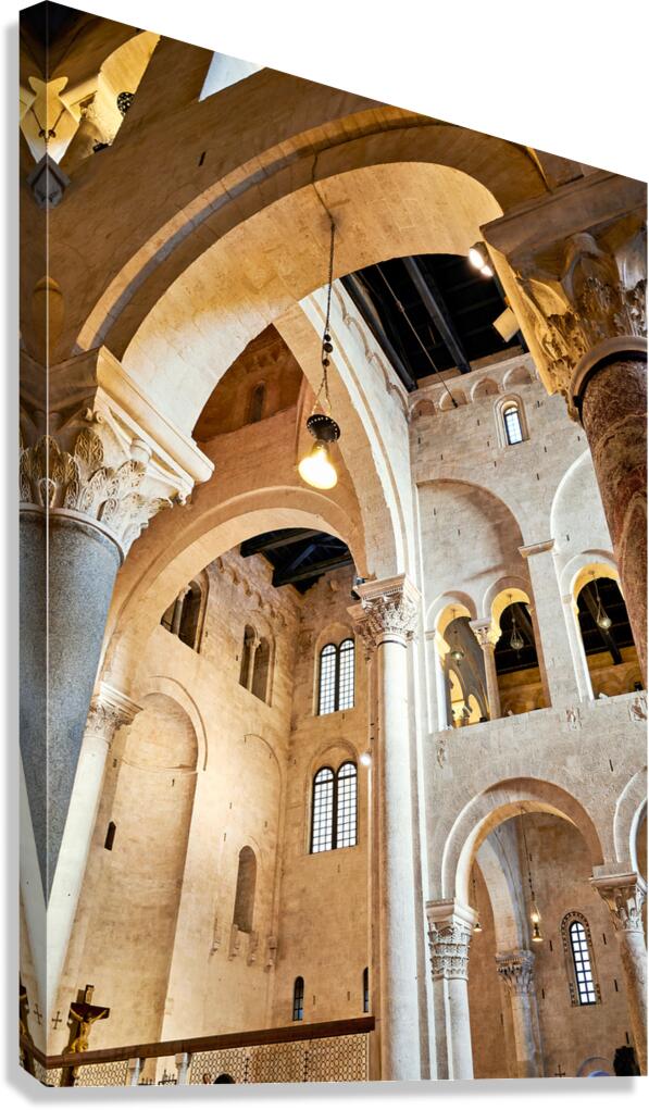 Apulia Puglia Italy. Bari. The Cathedral of Saint Sabinus Canvas Print