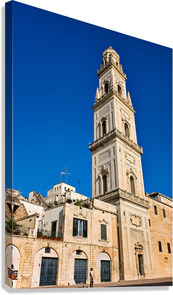 Apulia Puglia Salento Italy. Lecce. Cathedral Maria Santissima Assunta and Saint Orontius Canvas Print