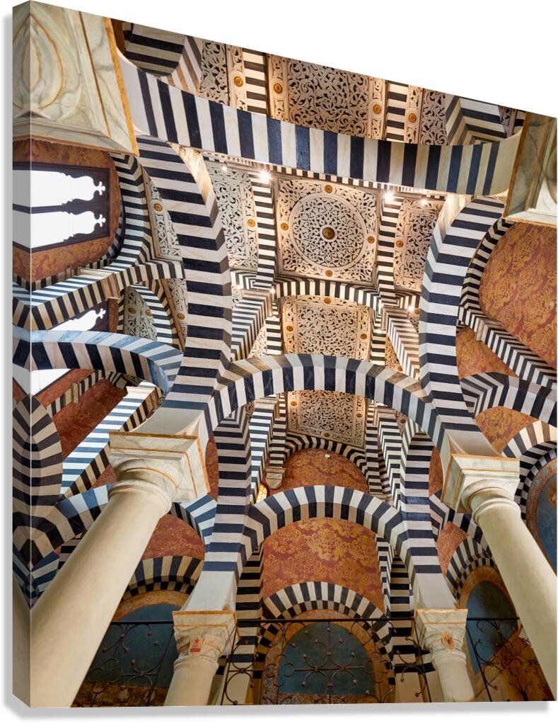 Bologna Italy. Rocchetta Mattei is a fortress located in the northern Apennines Canvas Print