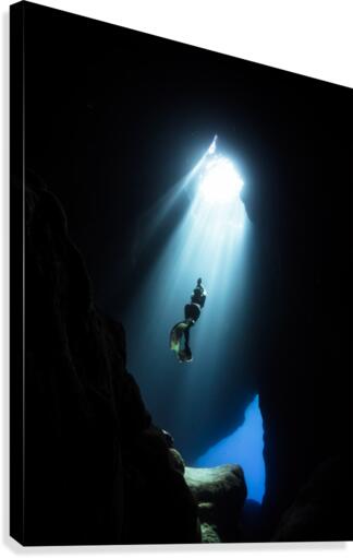 dark cave ver Canvas Print