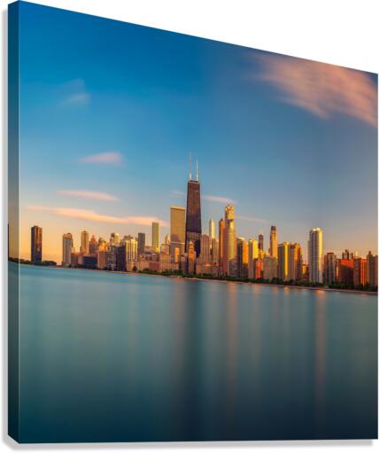 写真・グラフィック 744.850.851.824.1087.836.849.1081 Chicago skyline at sunset viewed from North Avenue Beach by