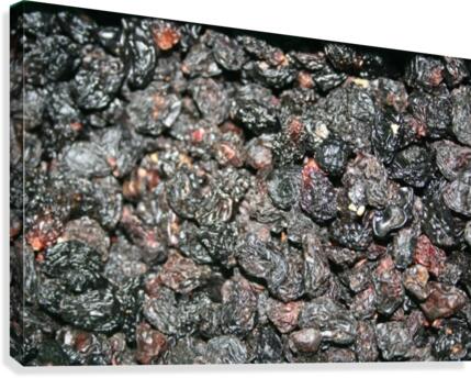 Dried prunes Canvas Print