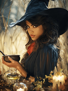 Witches  Realistic  Portrait M0006