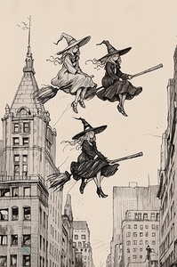 Wiches  Digital Drawing L00003