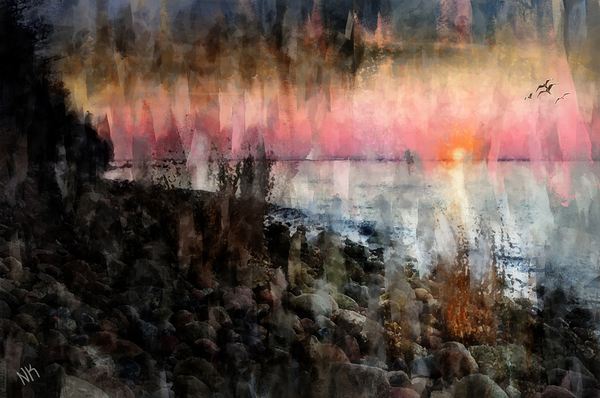 Fading sunset Print