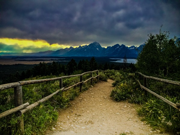 Into the mountains Print