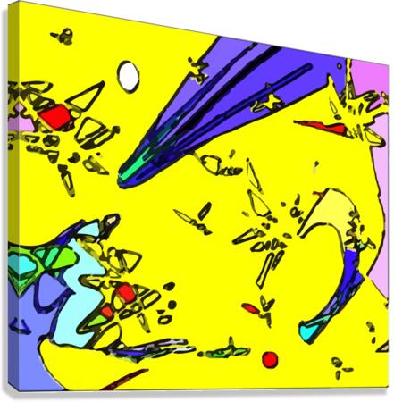 outerspaces yellower Canvas Print
