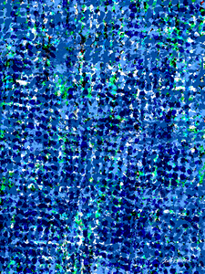 Gridlocked Dotted Trails Blue