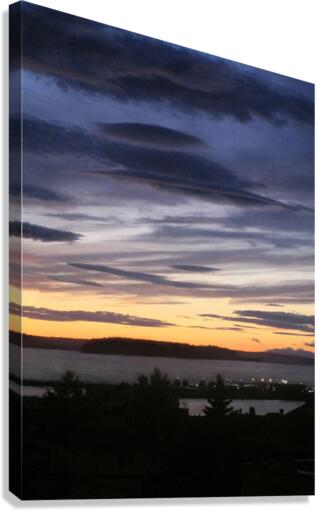 Lava Lamp Sunset Canvas Print