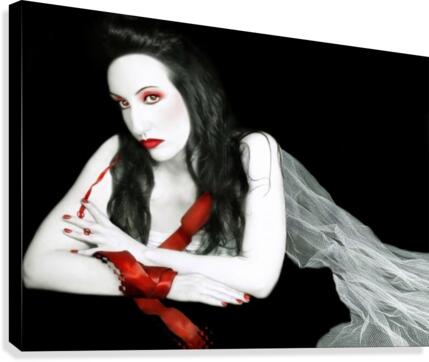 The Red Lie Canvas Print