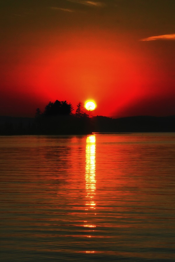 Sunset on Lake Print
