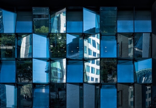 Blue Mirrors Print