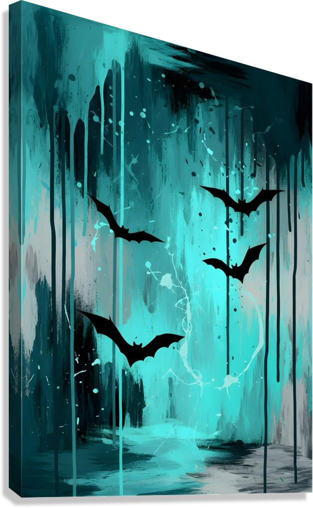 Abstract Bats Canvas Print