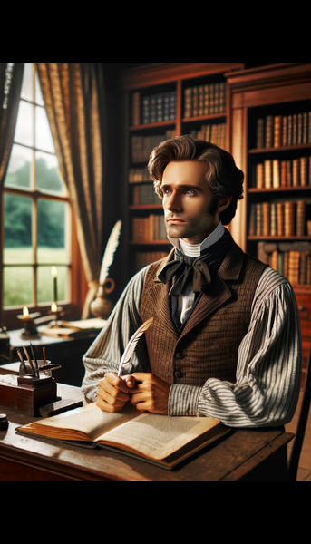 American-essayist-of-the-19th-century Print