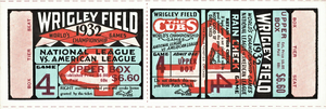 1932 CHICAGO CUBS World Series Game 4 Ticket
