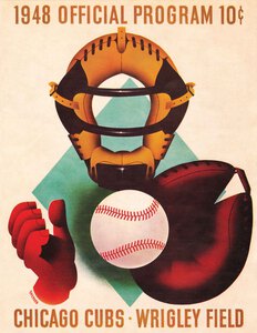 1948 CHICAGO CUBS Program