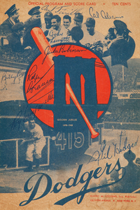 1948 BROOKLYN DODGERS Program