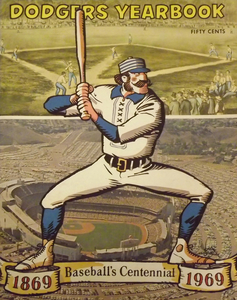 1969 LOS ANGELES DODGERS Program