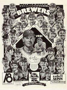 1981 MILWAUKEE BREWERS Program