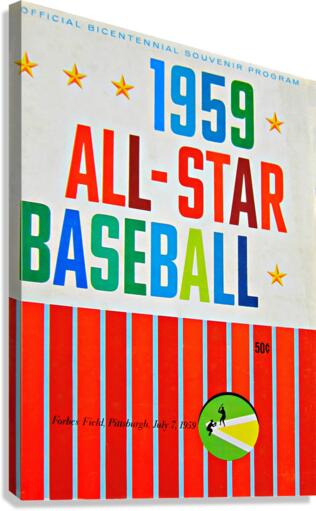 1959 ALL STAR GAME Program Canvas Print