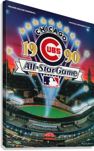 1990 ALL STAR GAME Program Canvas Print