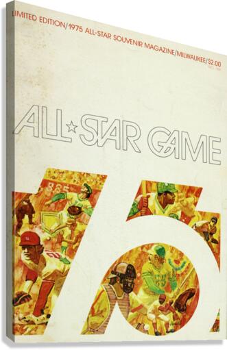 1975ALL STAR GAME Program Canvas Print